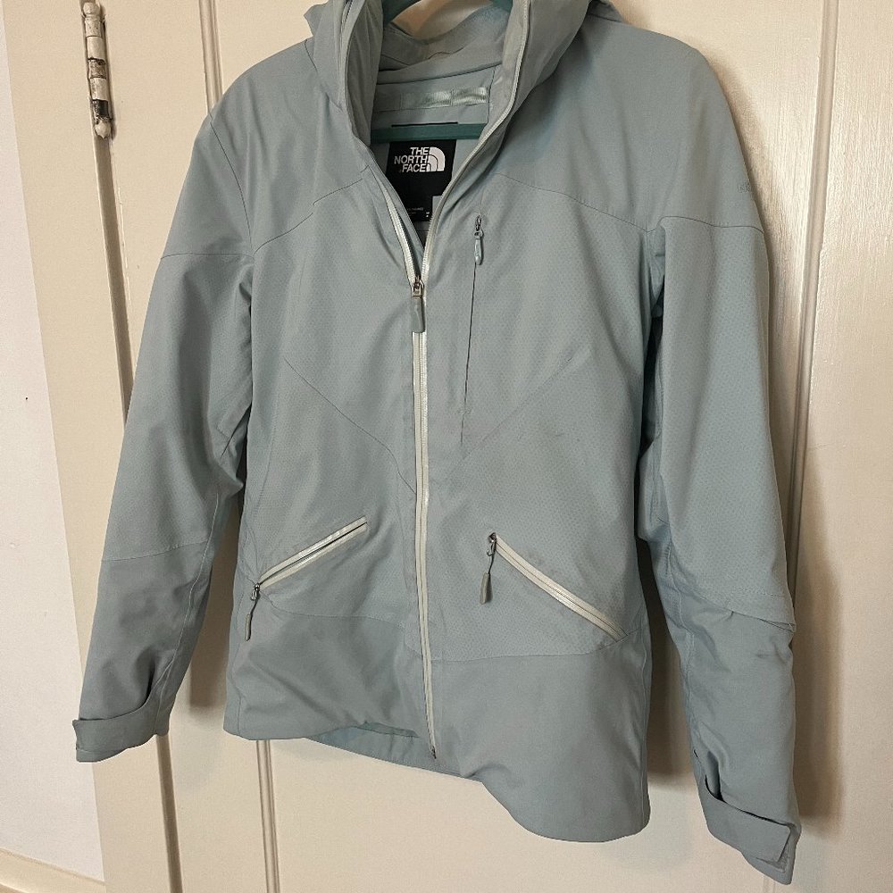 North Face Ski Jacket Women's M Pale Blue